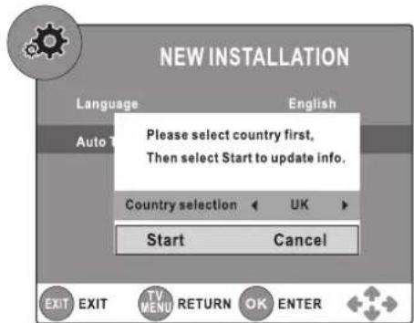 Logik L22LDIB10 - Turning the TV On for the First Time - 5