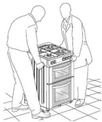 Logik LTOG50W12 - Moving the Cooker - 2