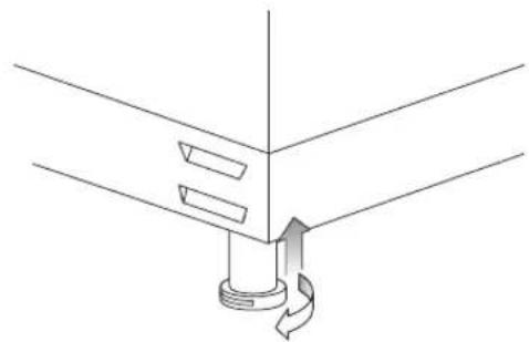 Logik LTOG50W12 - Adjusting the Feet - 3