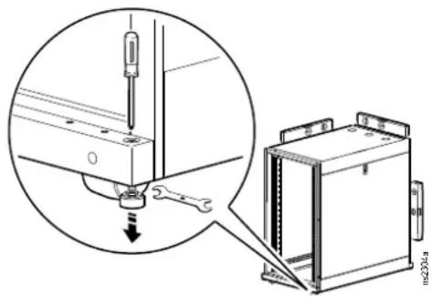 Technical diagram showing a mechanical assembly with a magnified inset view of a component being inserted into a housing.