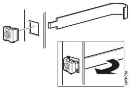 Technical diagram showing component assembly and directional flow with labeled parts and arrows