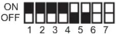 PANASONIC VL-VM303SX - Distributor DIP switch settings - 30