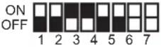 PANASONIC VL-VM303SX - Distributor DIP switch settings - 24