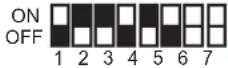 PANASONIC VL-VM303SX - Distributor DIP switch settings - 13