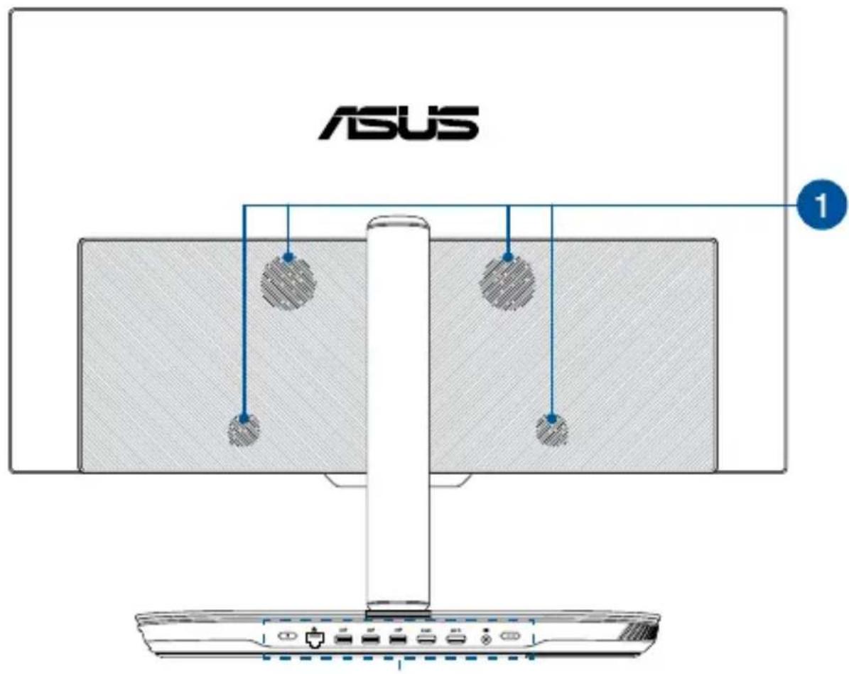 ASUS All-in-One Z272SDT-BA160T - Rear view - 1