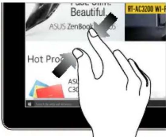 ASUS All-in-One Z272SDT-BA160T - Using touch screen panel gestures (on selected models) - 6