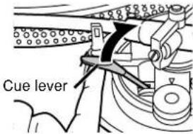 Cue lever