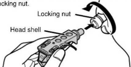 locking nut. Locking nut Head shell