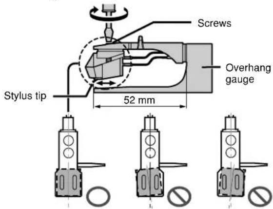 Screws Overhang gauge Stylus tip 52 mm