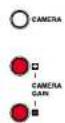 TOSHIBA TLP-T71M - If the screen is too dark or too bright, use the CAMERA GAIN (+/-) buttons to make it easier to see. The Sharpness of the camera image can also be adjusted using the Image adjustment menu p.32. - 1