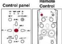 TOSHIBA TLP-T71M - - Press the button twice (or press the CALL button on the remote control once). - 1