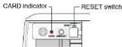 TOSHIBA TLP-S200 - ■If CARD indicator turns red - 1