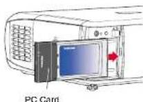 TOSHIBA TLP-S200 - ■Mounting a PC card - 2