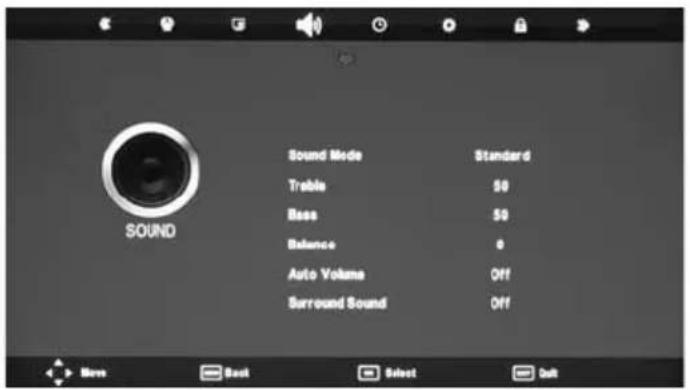 Technika LED22-248COMIW - SOUND MENU - 1