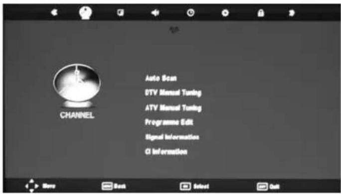 Technika LED22-248COMIW - CHANNEL MENU - 1
