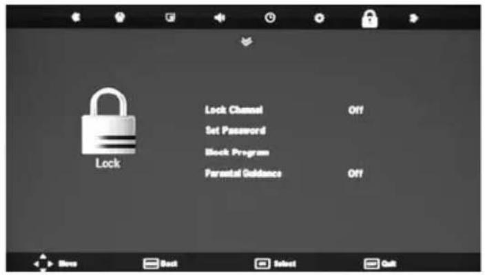Technika LED22-248COMIW - LOCK MENU - 1