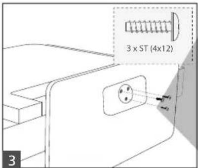 Technika 22E21S-FHD/DVD - Attaching the stand - 5