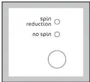 spin reduction ○ no spin ○