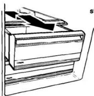 Roper RS20DKXBW00 - To remove the crisper: - 1