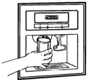Roper RS20DKXBW00 - To dispense ice: - 2