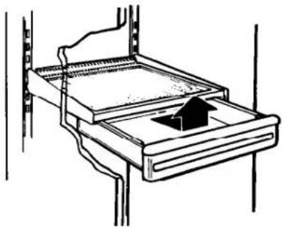 Roper RS20AKXDN00 - To remove the snack bin: - 1