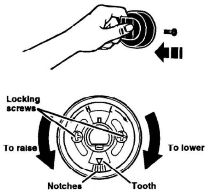 Roper FGP335BW3 - Adjusting the oven temperature control - 1