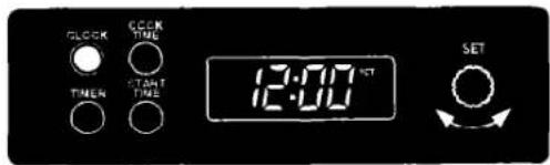 Roper FEP350YW2 - Setting the electronic clock - 1