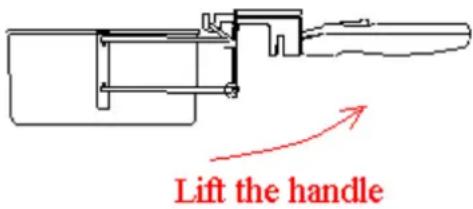 Lift the handle