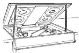 GE JBS160GMSA - Lift-Up Cooktop - 1