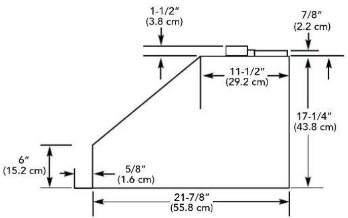 VIKING VCIH56608BK - Built-In Wall Custom Ventilator System Dimensions (VBCV Models) - 2