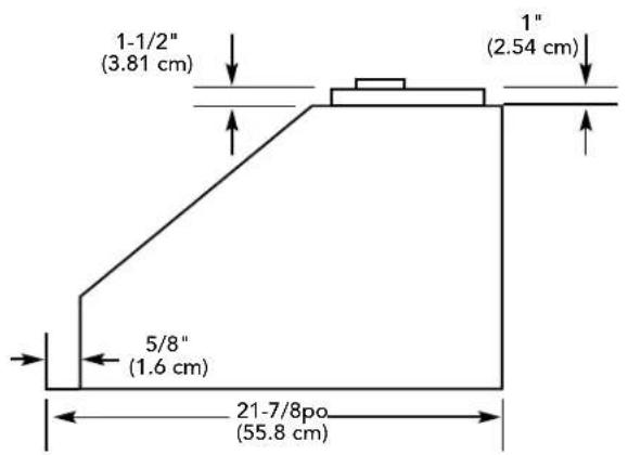 VIKING VCIH56608BK - Built-In Wall Custom Ventilator System Dimensions (VBCV Models) - 1