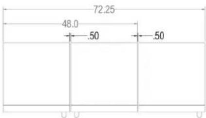 Perlick CR24D-1-4L - MINIMUM SPACING REQUIRED BETWEEN ADJACENT CABINETS TO AVOID DOOR SWING INTERFERENCE CONTINUED. - 3