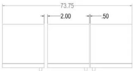 Perlick CR24D-1-4L - MINIMUM SPACING REQUIRED BETWEEN ADJACENT CABINETS TO AVOID DOOR SWING INTERFERENCE CONTINUED. - 4