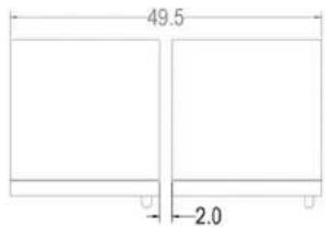 Perlick CR24D-1-4L - MINIMUM SPACING REQUIRED BETWEEN ADJACENT CABINETS TO AVOID DOOR SWING INTERFERENCE CONTINUED. - 1