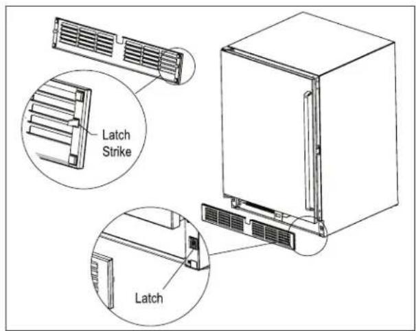 Perlick Signature Series HP15WO-3-3L - CAUTION The toe plate must be removed to service the unit. The floor cannot - 1
