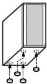 Diagram showing a 3D object with labeled dimensions and directional arrows, likely illustrating a physics or engineering concept.