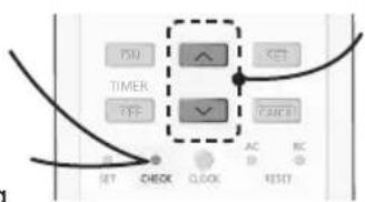 TIME TIMER ✓ SET CHECK CLOCK AC RC RESET