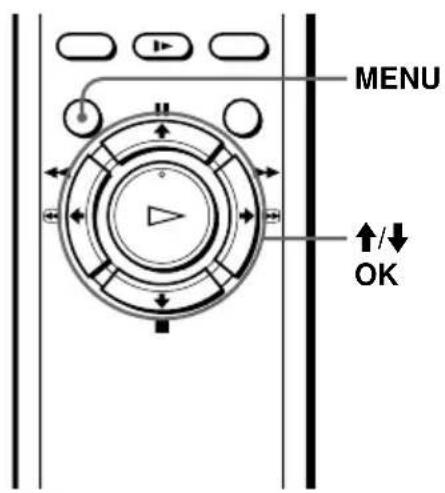 MENU ↑/↓ OK