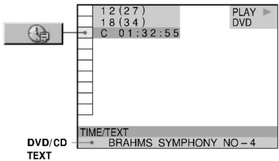 1 2 (2 7 ) 1 8 (3 4 ) C 0 1:3 2:5 5 PLAY DVD TIME/TEXT DVD/CD • BRAHMS SYMPHONY NO - 4 TEXT