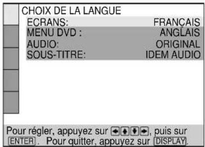 SONY HT-1200D - Select the desired language using ↑/↓, then press ENTER. - 1