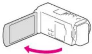 SONY Handycam HDR-TD30V - Turning the power on, and setting the date and time - 1