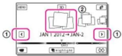 ① ② JAN 1 2012→JAN-2 ① Highlight