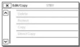 Edit/Copy Delete Protect Copy Direct Copy