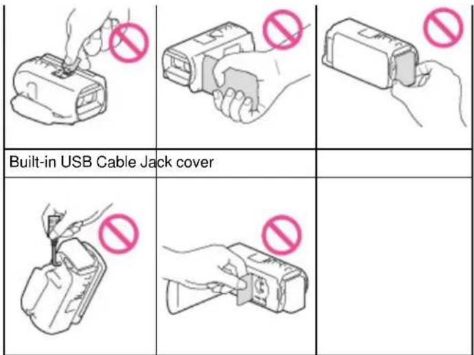 Built-in USB Cable Jack cover