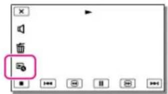 Screenshot of a media player interface with playback controls and a highlighted media control panel.
