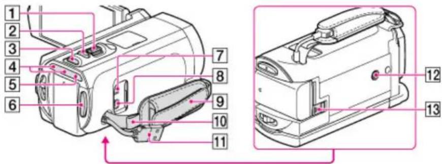 Technical diagram of a device with numbered parts, likely illustrating internal components and assembly.