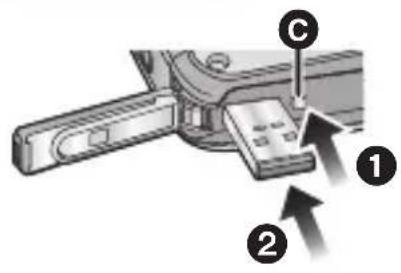 Diagram showing a device with labeled parts and directional arrows, likely illustrating a process or assembly step.