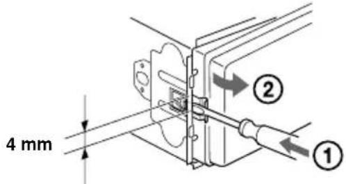 4 mm ① ②