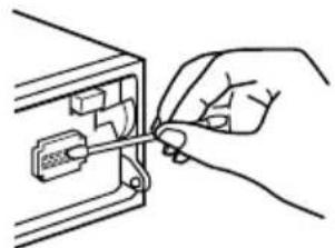 SONY XR-CA610XFP - Cleaning the connectors - 1