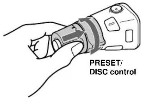 PRESET/ DISC control